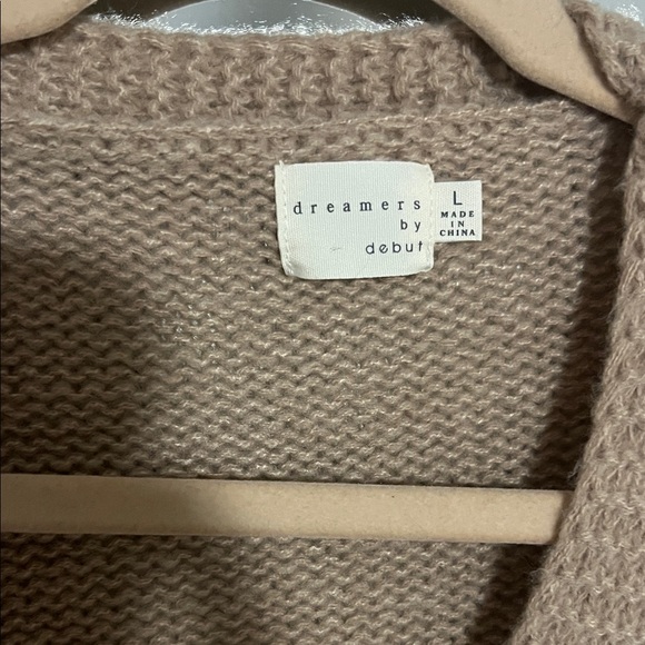 Dreamers Floral Knit Cardigan - Brown and White - Picture 2 of 3